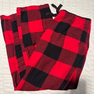 Old Navy Red and Black Plaid Lounge Pants